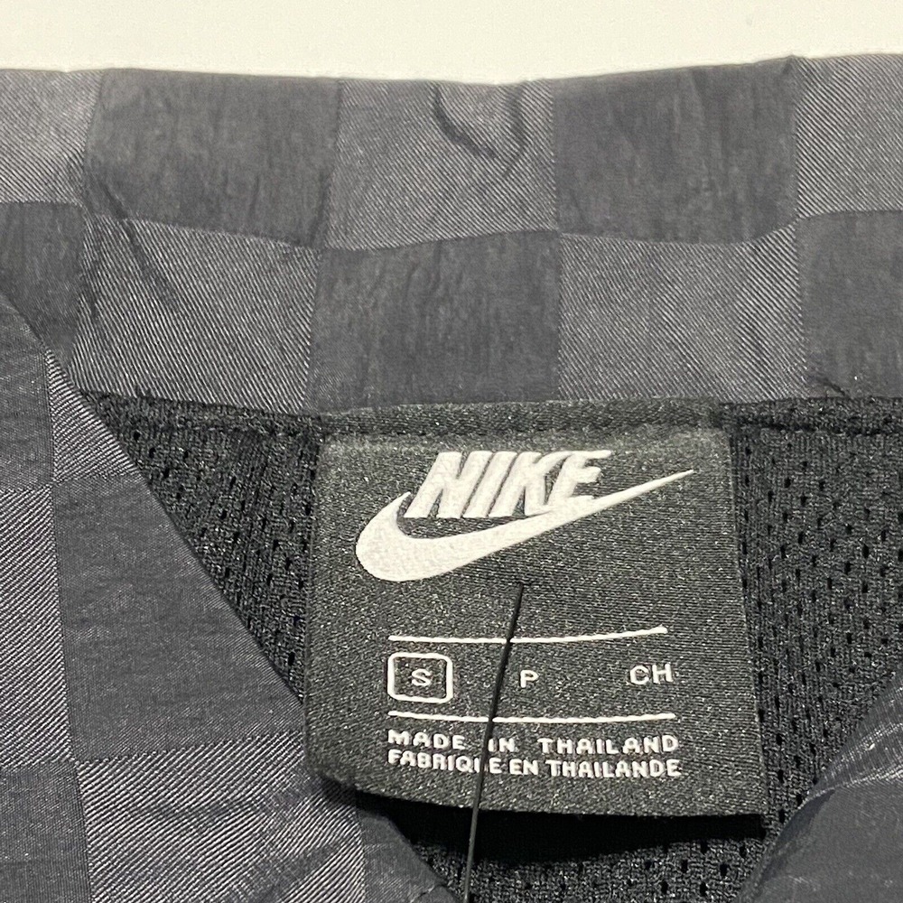 Nike Sportswear Coaches Jacket NSW Checkered Button CZ8170 Nylon Women's SMALL - Picture 8 of 9